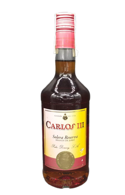 Carlos III Solera Reserva Brandy 36% VOL. (1x0,7ltr.) Original span. Steuerbanderole