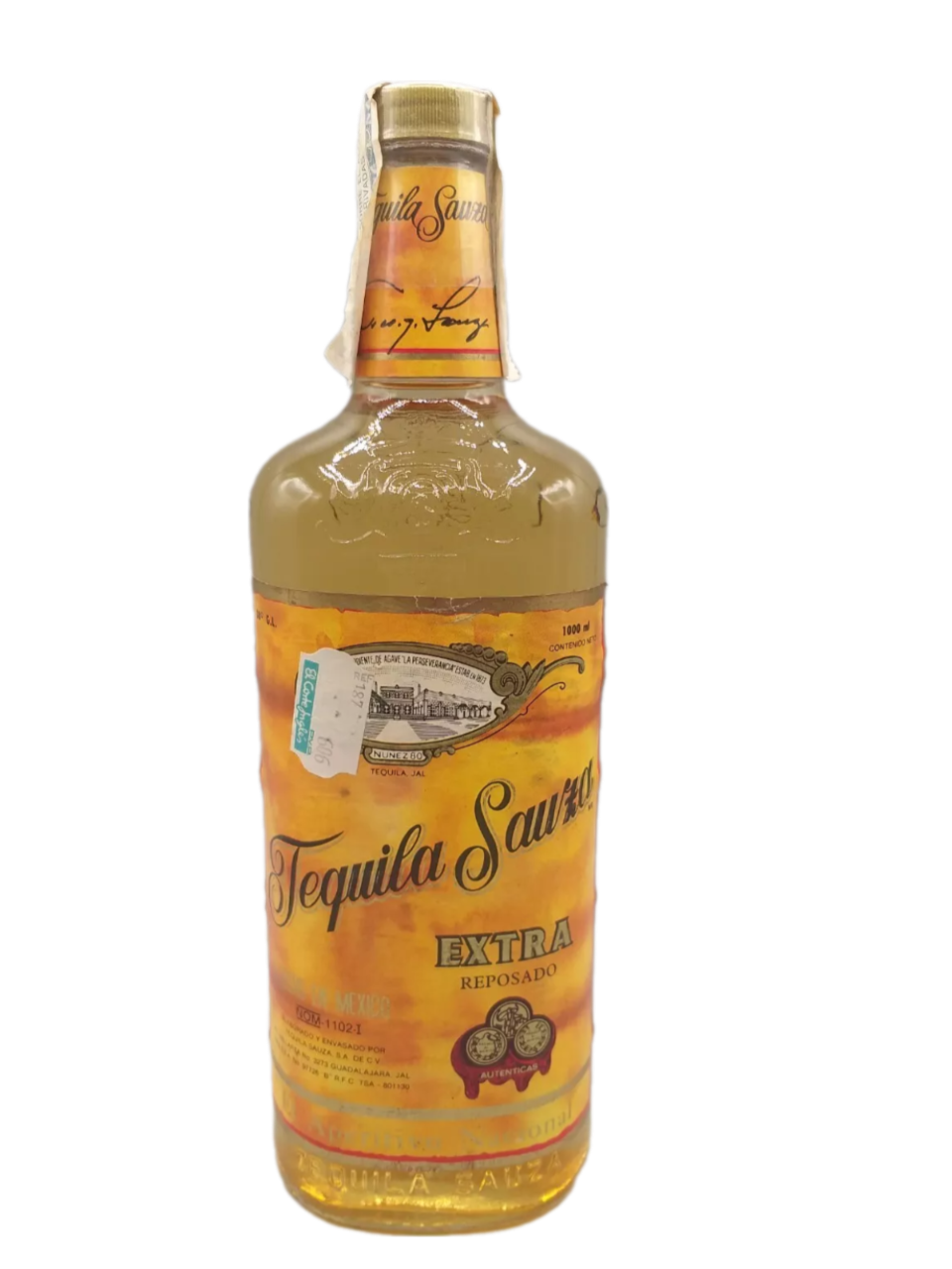 Sauza Extra Reposado Tequila 38% VOL. (1x1,0ltr.) Original span. Steuerbanderole