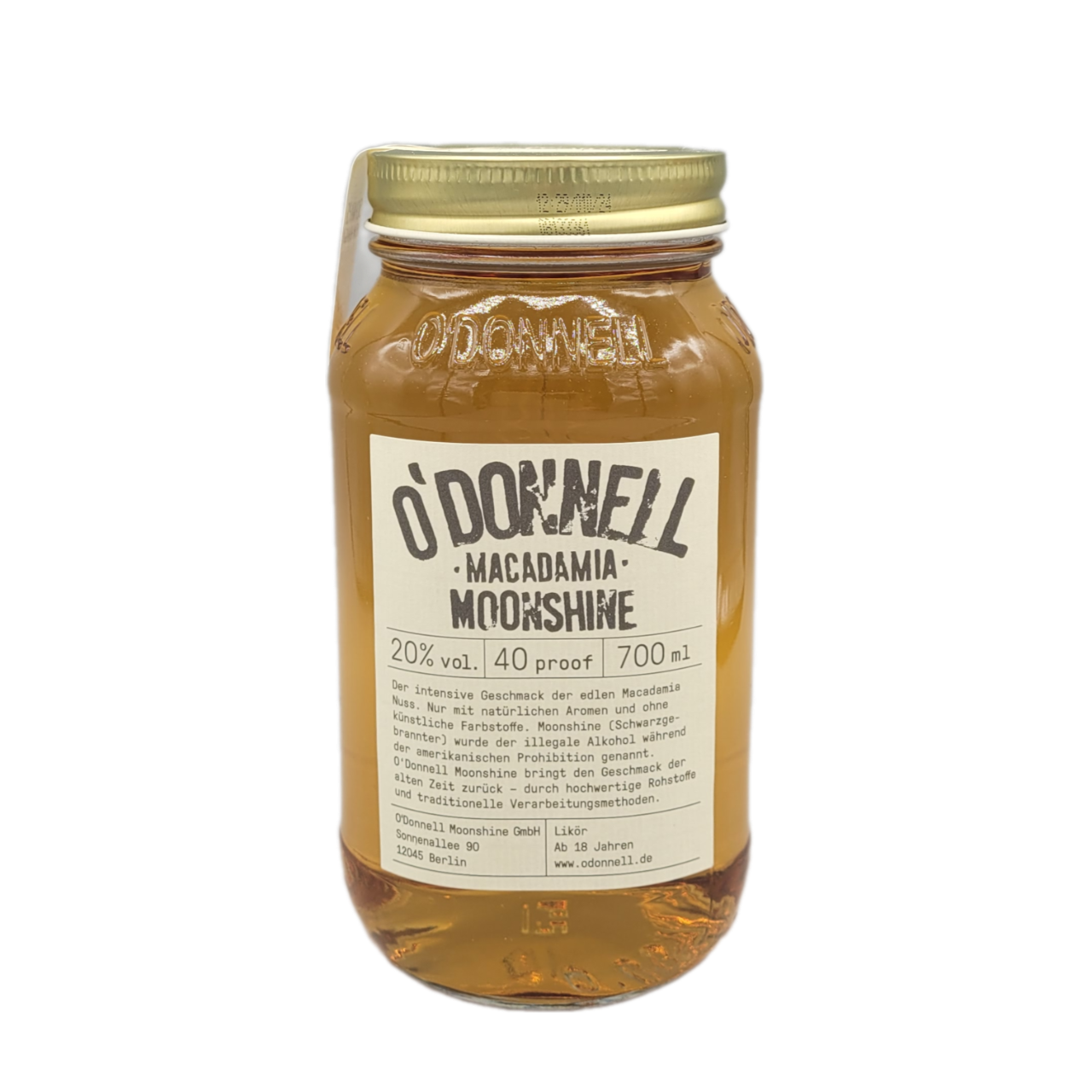 O'Donnell Moonshine Macadamia 20% VOL. (1x0,7ltr.)