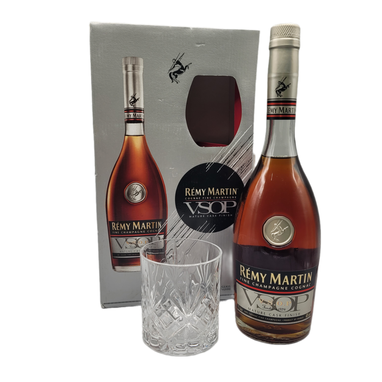 Remy Martin VSOP Matured Cask Fine Champagne Cognac 40% VOL. (1x0,7ltr.)  inkl. 1 Glas (Tumbler) OVP