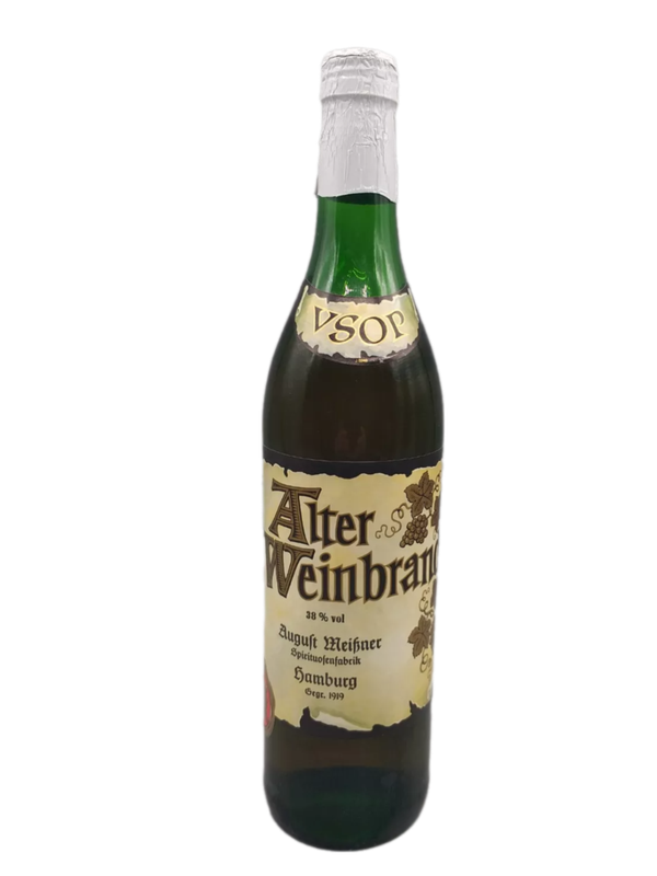 Alter Weinbrand August Meißner Spirituosenfabrik 38% VOL. (1x0,7ltr.) Alter Weinbrand August Meißner Spirituosenfabrik 38% VOL. (1x0,7ltr.)