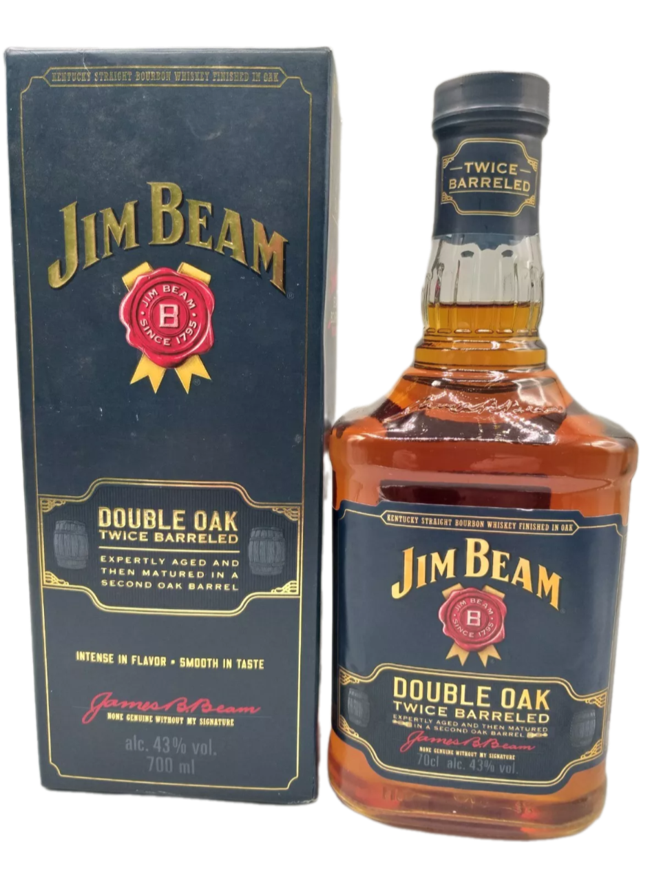Jim Beam Double Oak Twice Barreled Kentucky Straight Bourbon Whiskey 43% VOL. (1x0,7ltr.) OVP