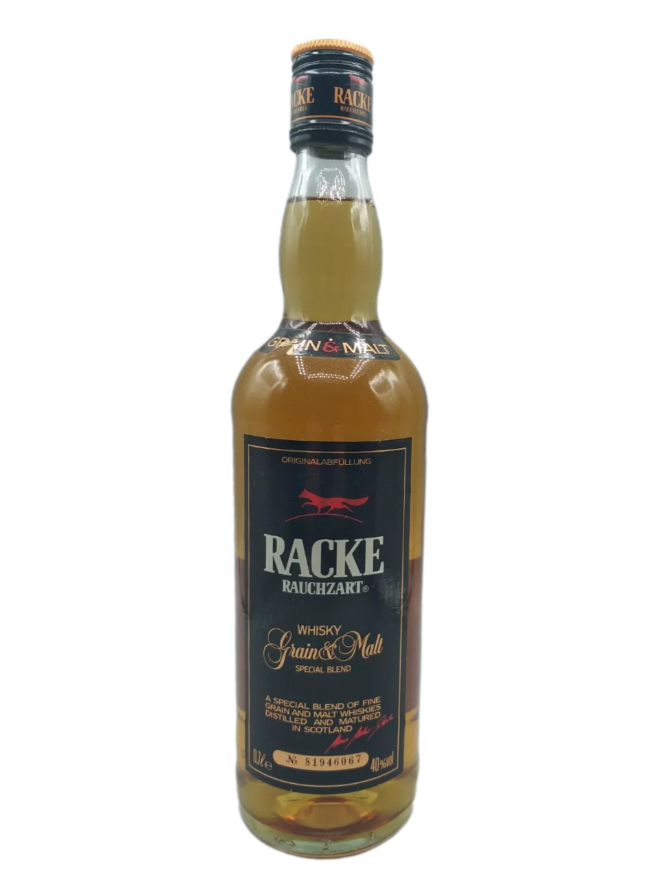 Racke Rauchzart Grain&Malt Special Blend Whisky 40% VOL. (1x0,7ltr.)