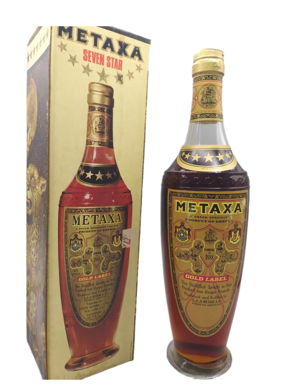 Metaxa 7 Sterne Gold Label 44% VOL. (1x0,7ltr.) OVP