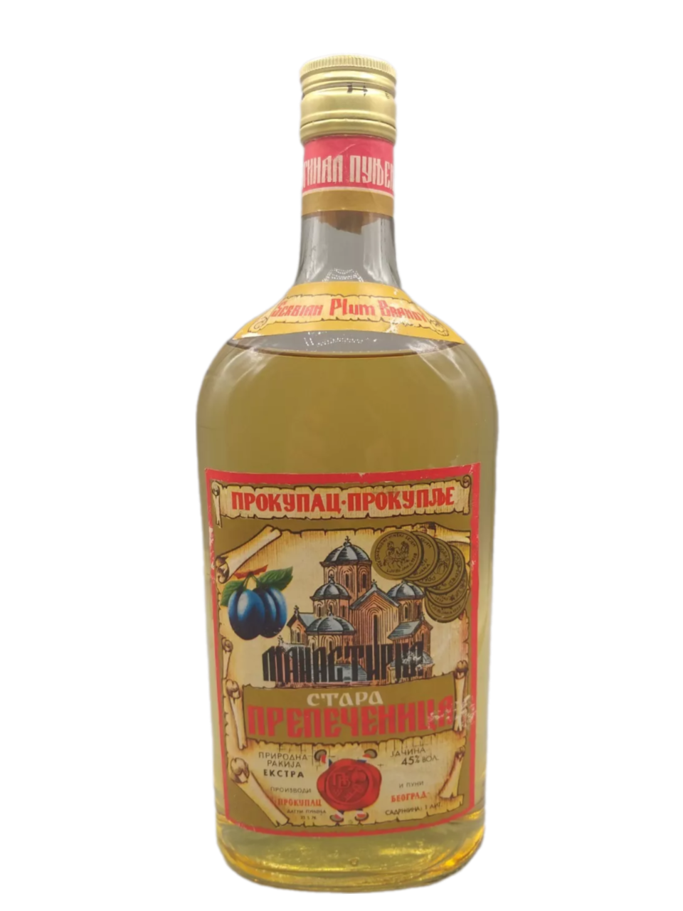 Manastirka 1976 Slivovitz 45% VOL. (1x1,0ltr.)