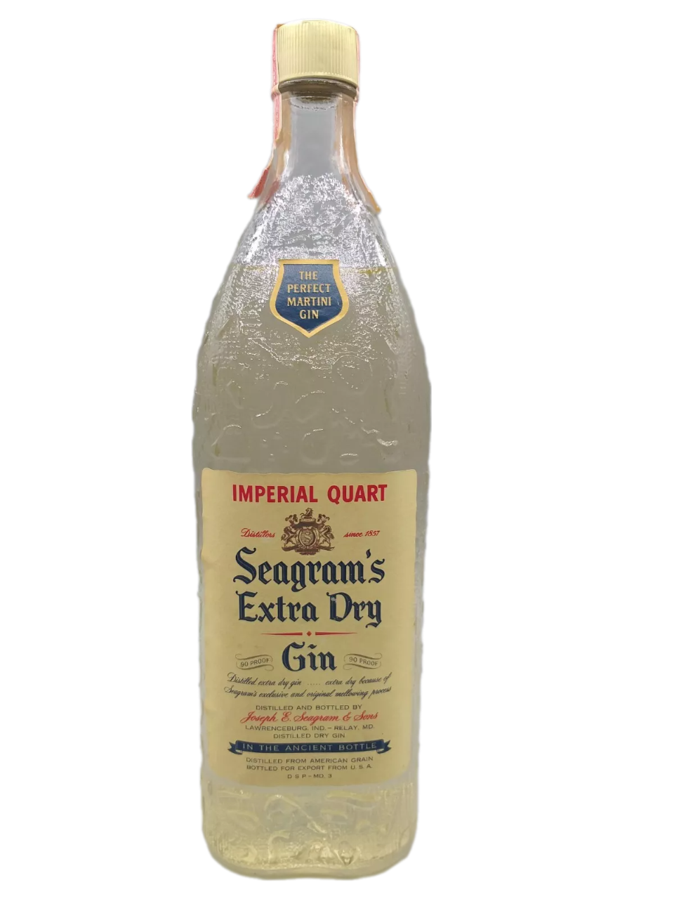 Seagram's Extra Dry Gin 45% VOL. (1x1,14ltr.) Original-Steuerbandarole