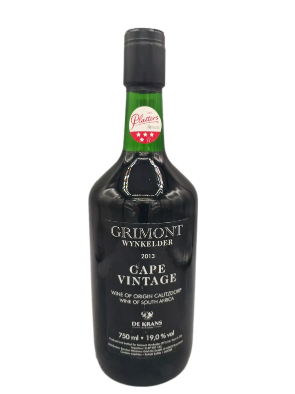 Grimont Wynkelder 2013 Cape Vintage 19% VOL. (1x0,75ltr.)