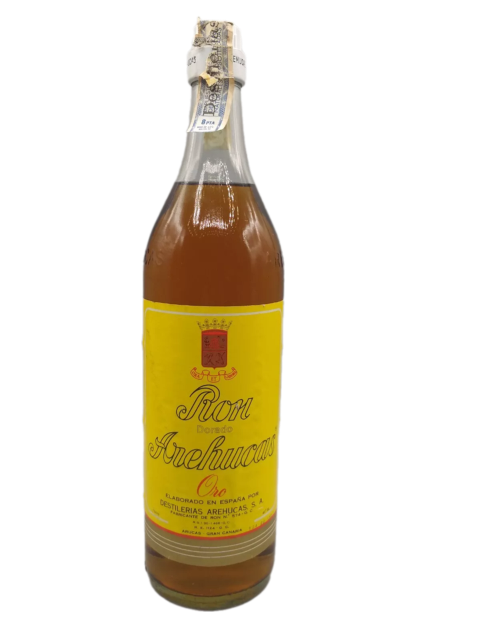 Ron Arehucas Oro Rum 40% VOL. (1x1,0ltr.) Original span. Steuerbanderole