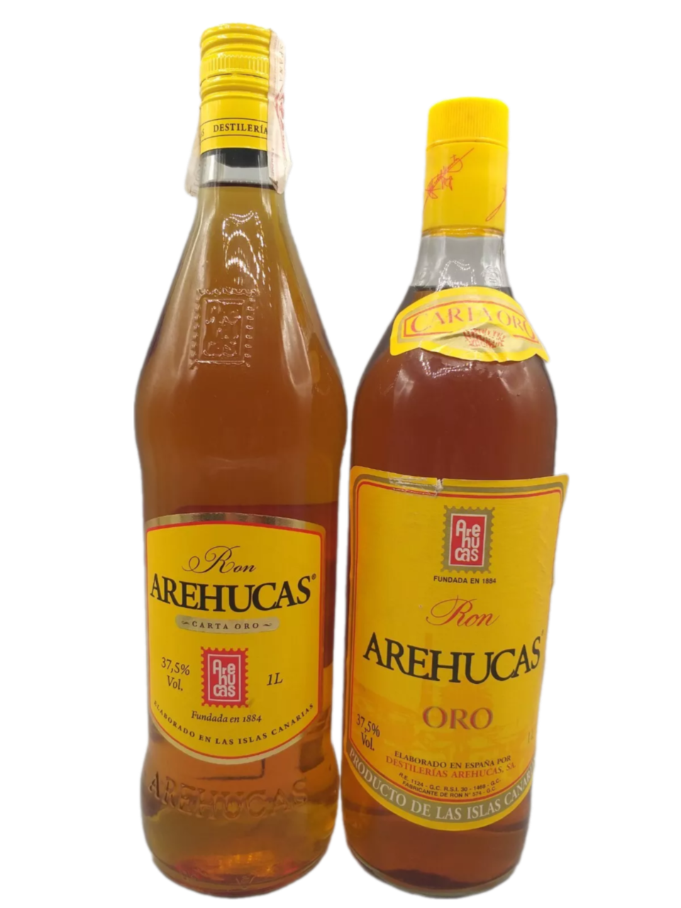 Ron Arehucas Oro Rum 37,5% VOL. (2x1,0ltr.) SET