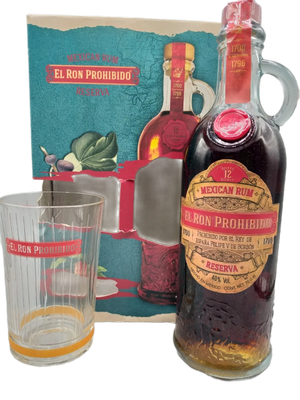 El Ron Prohibido 12 Jahre Rum 40% VOL. (1x0,7ltr.) SET inkl. Original-Glas El Ron Prohibido 12 Jahre Rum 40% VOL. (1x0,7ltr.) SET inkl. Original-Glas