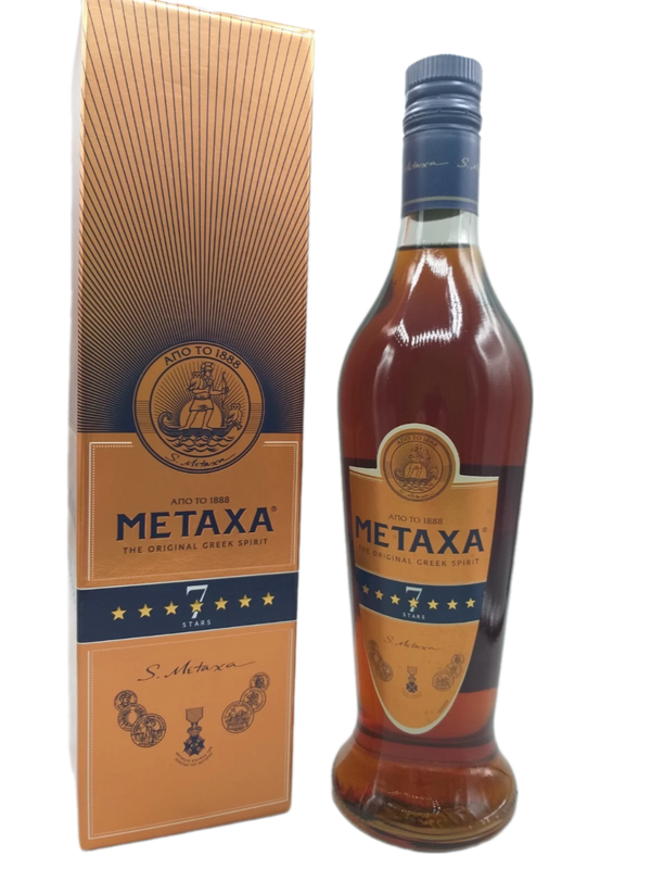 Metaxa 7 Sterne Original Greek Spirit Drink 40% VOL. (1x0,7ltr.) OVP Metaxa 7 Sterne Original Greek Spirit Drink 40% VOL. (1x0,7ltr.) OVP