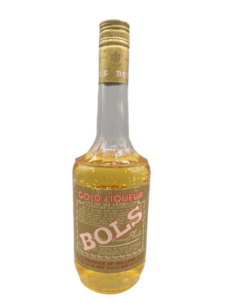 Bols Gold Liqueur Eu de Vie de Danzig Danziger Goldwasser 30%VOL. (1x0,75ltr.)