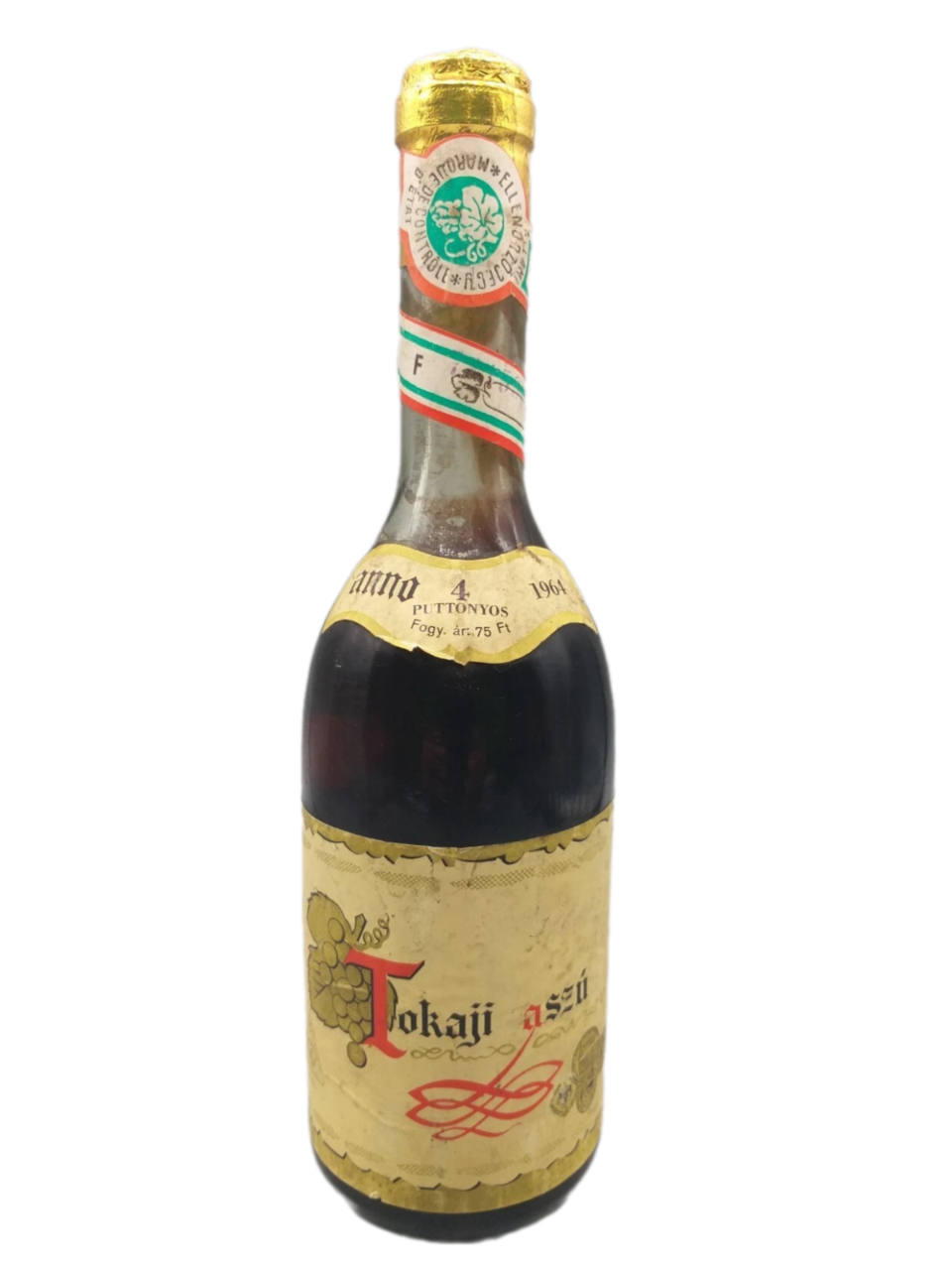 Tokaji 1964 Aszu 4 Puttonyos (1x0,5ltr.) ohne Alkoholangabe