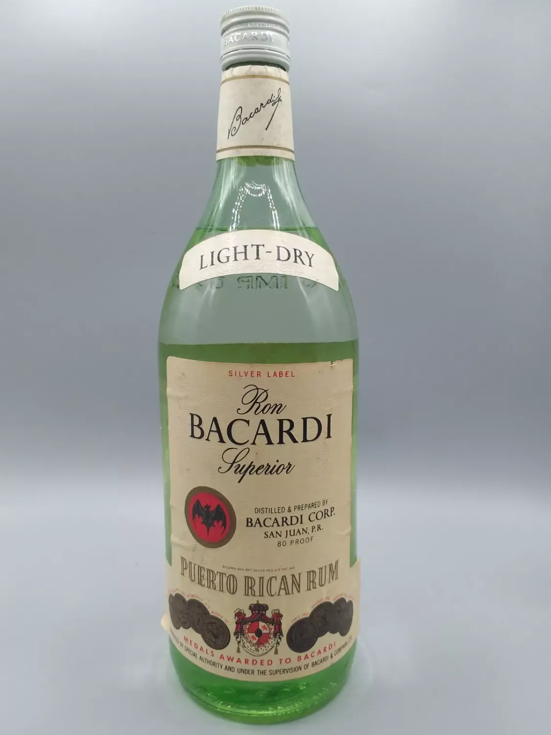 Ron Bacardi Silver Label Superior Light-Dry Rum 40% VOL. (1x1,18ltr.)