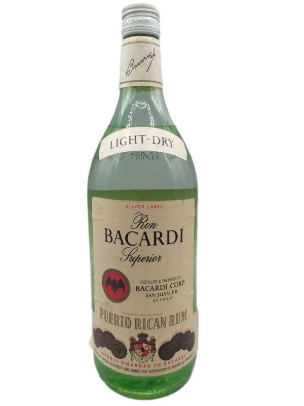 Ron Bacardi Silver Label Superior Light-Dry Rum 40% VOL. (1x1,18ltr.) Ron Bacardi Silver Label Superior Light-Dry Rum 40% VOL. (1x1,18ltr.)