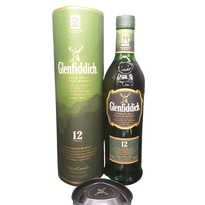 Glenfiddich 12 Jahre Single Malt Scotch Whisky Our Signature Malt 40% VOL. (1x0,7ltr.) OVP