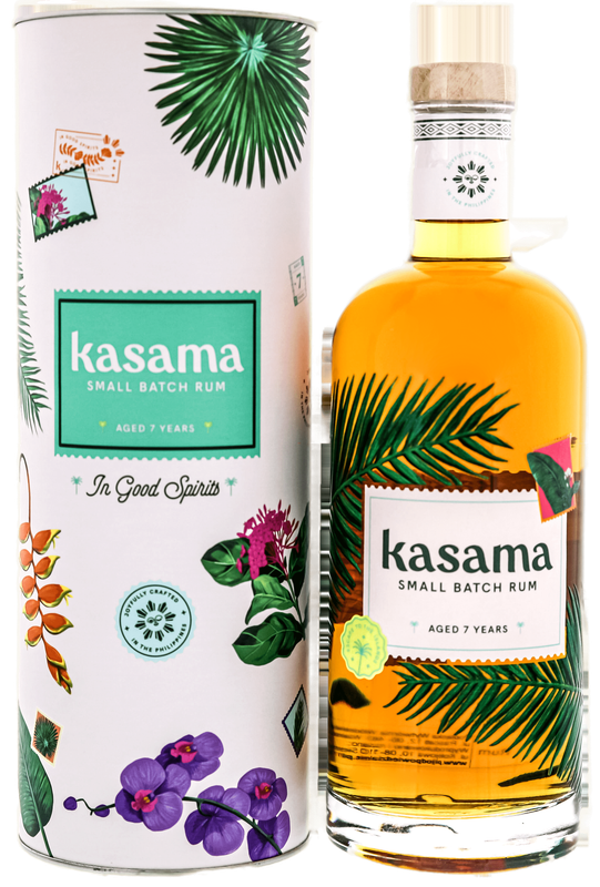 Kasama 7 Jahre Small Batch Rum Philippinen 40% VOL. (1x0,7ltr.) inkl. Giftbox