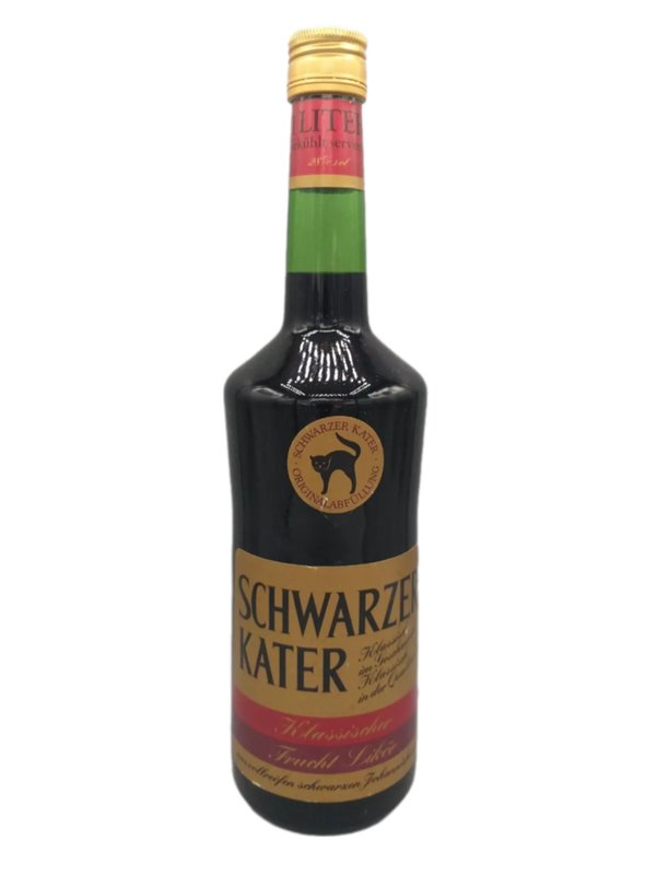 Schwarzer Kater Edel-Likör Schwarze Johannisbeere 28% VOL. (1x1,0ltr.)