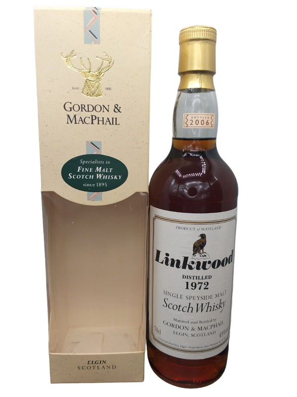 Gordon&MacPhail LINKWOOD 34 Jahre Speyside Single Malt Scotch Whisky 43% VOL. (1x0,7ltr.) OVP