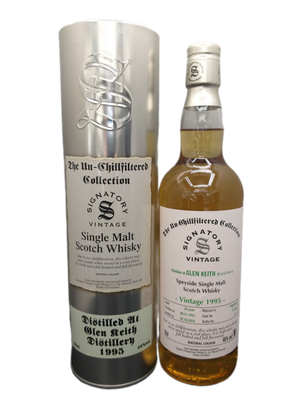 Signatory Vintage 1995 Glen Keith 20 Jahre Speyside Single Malt Scotch Whisky 46% VOL. The Un-Chillfiltered Collection 11/95-10/16 (1x0,7ltr.) Bottle No. 211 OVP