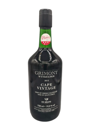 Grimont Wynkelder 2013 Cape Vintage 19% VOL. (1x0,75ltr.)