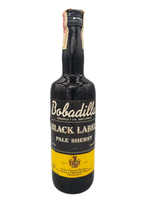 Bobadilla Black Label Pale Sherry 18% VOL. (1x0,7-0,75ltr.) Original span. Steuerbanderole