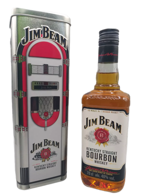 Jim Beam Kentucky Straight Bourbon Whiskey 40% VOL. (1x0,7ltr.) OVP (Metalldose)