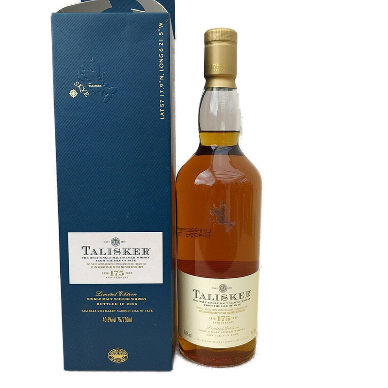 Talisker 175th Anniversary Limited Edition Single Malt Scotch Whisky 45,8% VOL. Bottled 2005 (1x0,7ltr.) OVP