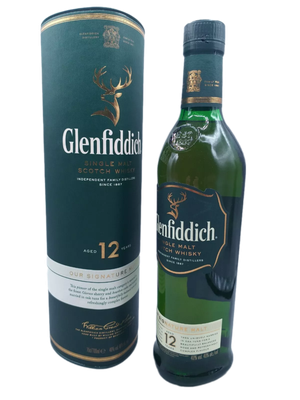 Glenfiddich 12 Jahre Single Malt Scotch Whisky 40% VOL. (1x0,7ltr.) OVP