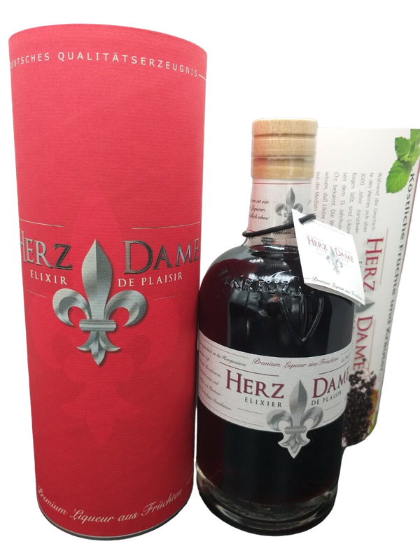 Herz Dame Elixier de Plaisir Liqueur 21% VOL. (1x0,5ltr.) OVP Herz Dame Elixier de Plaisir Liqueur 21% VOL. (1x0,5ltr.) OVP