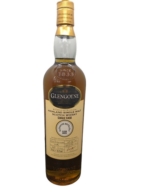 Glengoyne 1998/2012 Highland Single Malt Scotch Whisky 59,1% VOL. Single Cask (1x0,7ltr.) 115/624 Bottles