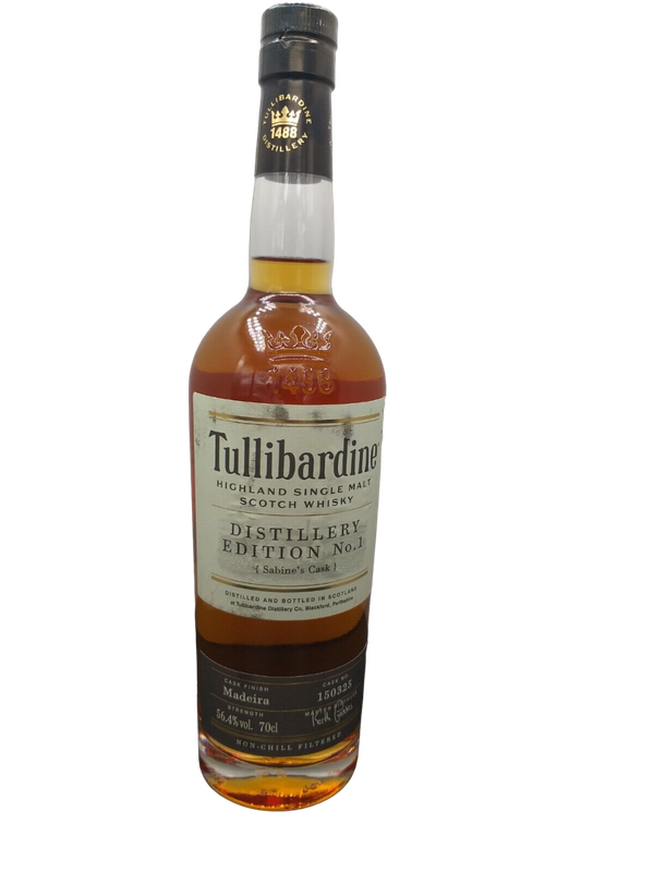 Tullibardine Distillery Edition No. 1 Highland Single Malt Scotch Whisky 56,4% VOL. (1x0,7ltr.) Sabine's Cask Finish Madeira - Cask No. 150325
