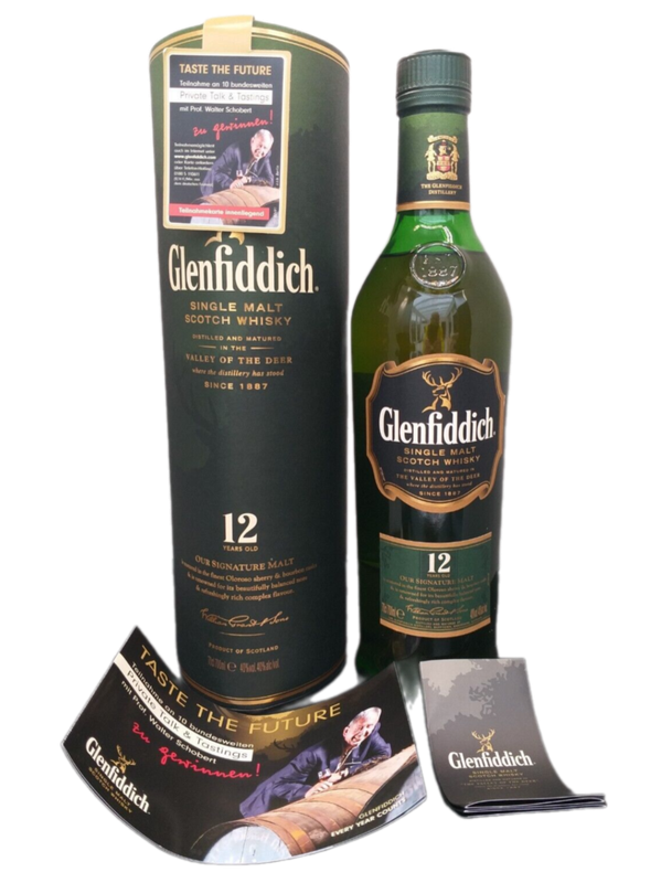 Glenfiddich 12 Jahre Single Malt Scotch Whisky 40% VOL. The Valley of the Deer (1x0,7ltr.) OVP