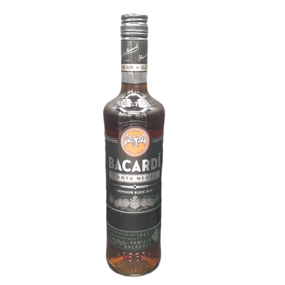 Bacardi Carta Negra Superior Black Rum 37,5% VOL. (1x0,7ltr.) Bacardi Carta Negra Superior Black Rum 37,5% VOL. (1x0,7ltr.)