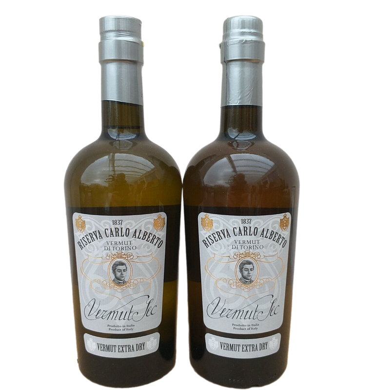 Carlo Alberto Riserva Vermut Extra Dry 18% VOL. (2x0,75ltr.) SET Carlo Alberto Riserva Vermut Extra Dry 18% VOL. (2x0,75ltr.) SET