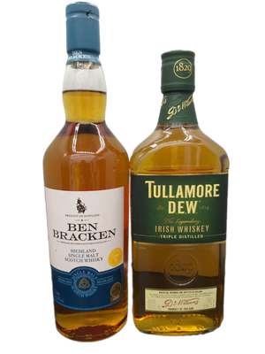 Ben Bracken Whisky 40% VOL. & Tullamore DEW Whisky 40% VOL. (2x0,7ltr.) SET Ben Bracken Whisky 40% VOL. & Tullamore DEW Whisky 40% VOL. (2x0,7ltr.) SET