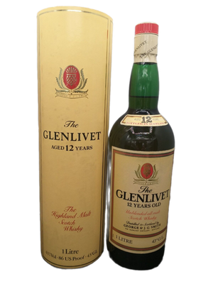 The Glenlivet 12 Jahre Unblended all malt Scotch Whisky 43% VOL. (1x1,0ltr.) OVP The Glenlivet 12 Jahre Unblended all malt Scotch Whisky 43% VOL. (1x1,0ltr.) OVP
