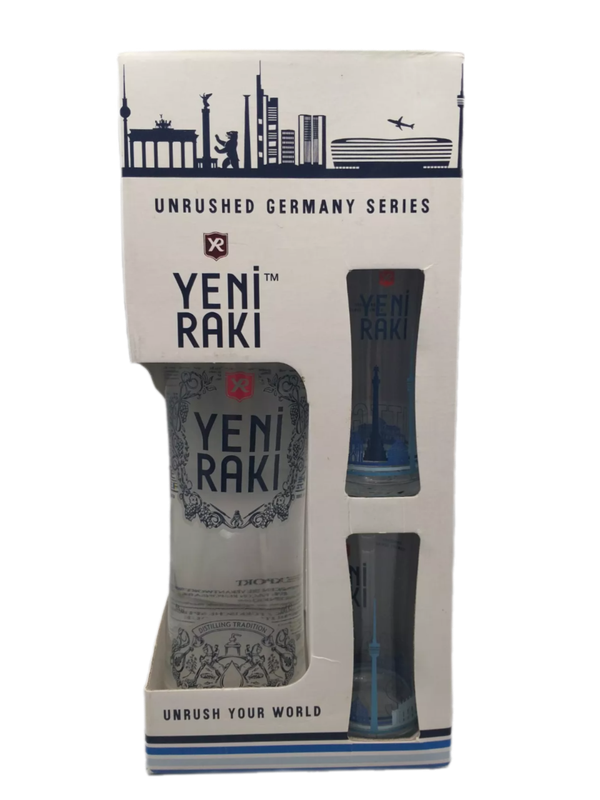 Yeni Raki 45% VOL. (1x0,7ltr.) inkl. 2 Original Gläser OVP Yeni Raki 45% VOL. (1x0,7ltr.) inkl. 2 Original Gläser OVP