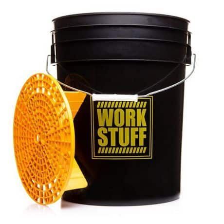 WORK STUFF Detailing Bucket & Grit Guard Black 5 Gallon