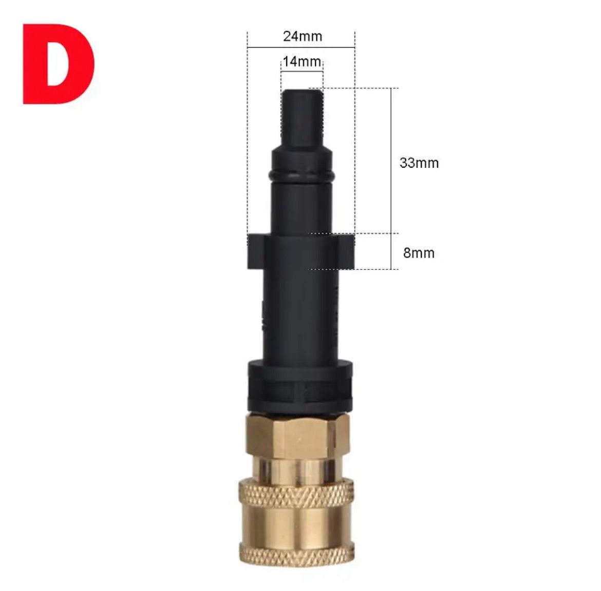 Pressure Washer Adaptor To 1/4" Quick Release Connector Nozzle For Nilfisk