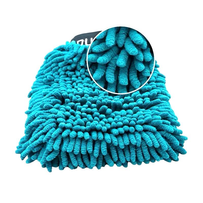Coral Microfiber Wash Mitt