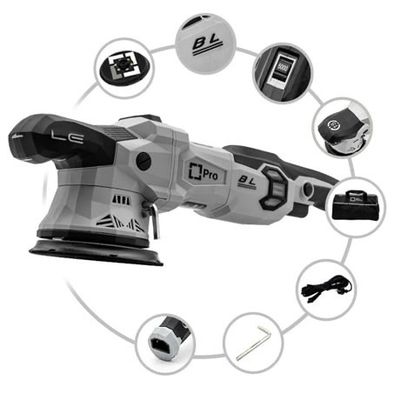LIQUID ELEMENTS T4500 PRO 15mm Orbit Dual Action Polishing Machine