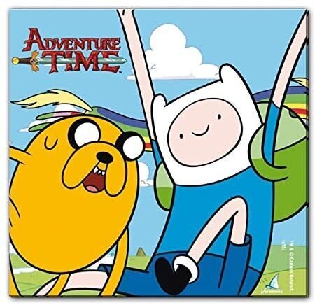 Pack de 20 servilletas de papel para fiestas de cumpleaños, Hora de Aventuras