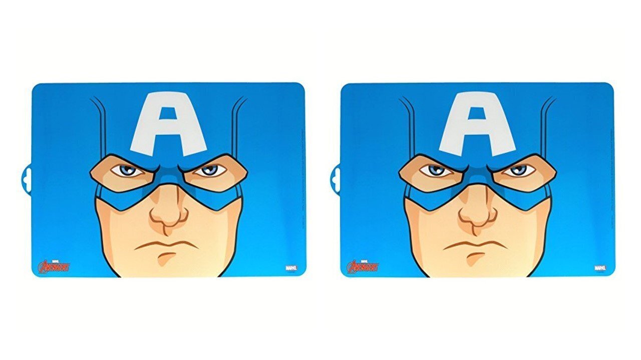 10 manteles individuales Capitán América, ideal para proteger la mesa