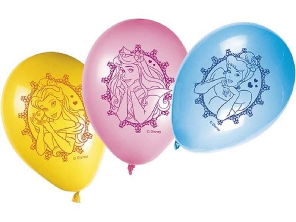 Pack 8 globos Princesas, ideales para decorar fiestas de cumpleaños
