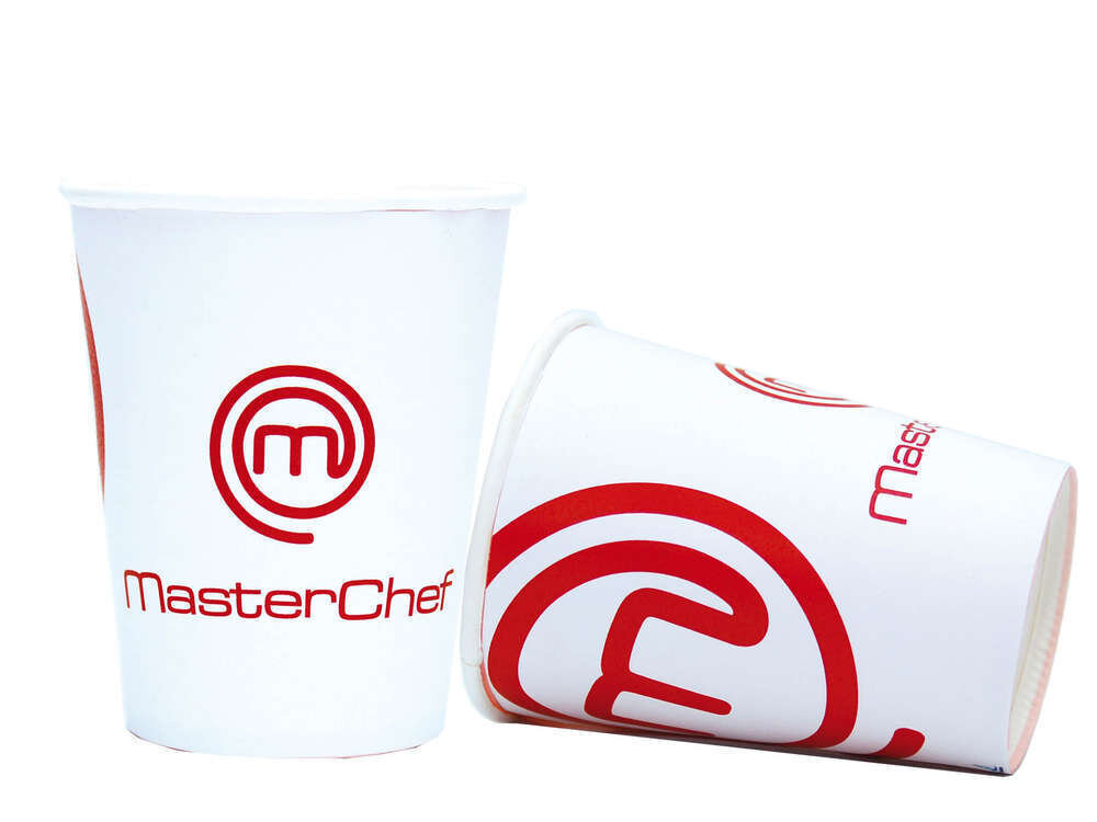 Pack 8 vasos de cartón para fiestas, Master Chef