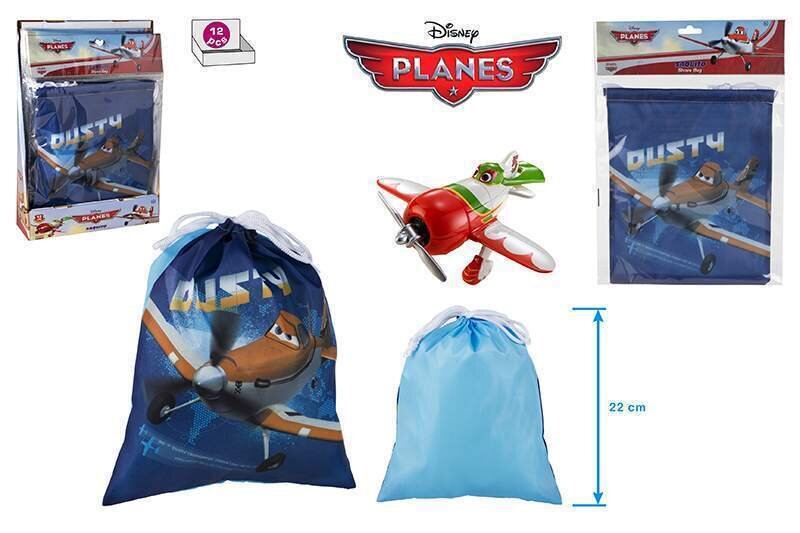 saquito merienda de la licencia oficial de disney aviones, planes, 22cm de alto, ideal para el almuerzo