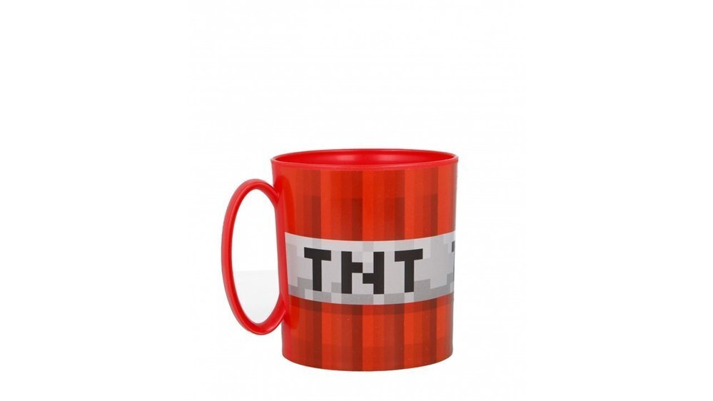 Taza apta para microondas de la licencia oficial Minecraft, capacidad: 350ml, producto de plastico libre de BPA