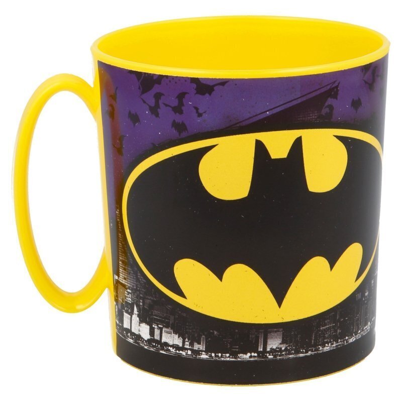 Taza apta para microondas de la licencia oficial Batman, capacidad: 350ml, producto de plastico libre de BPA