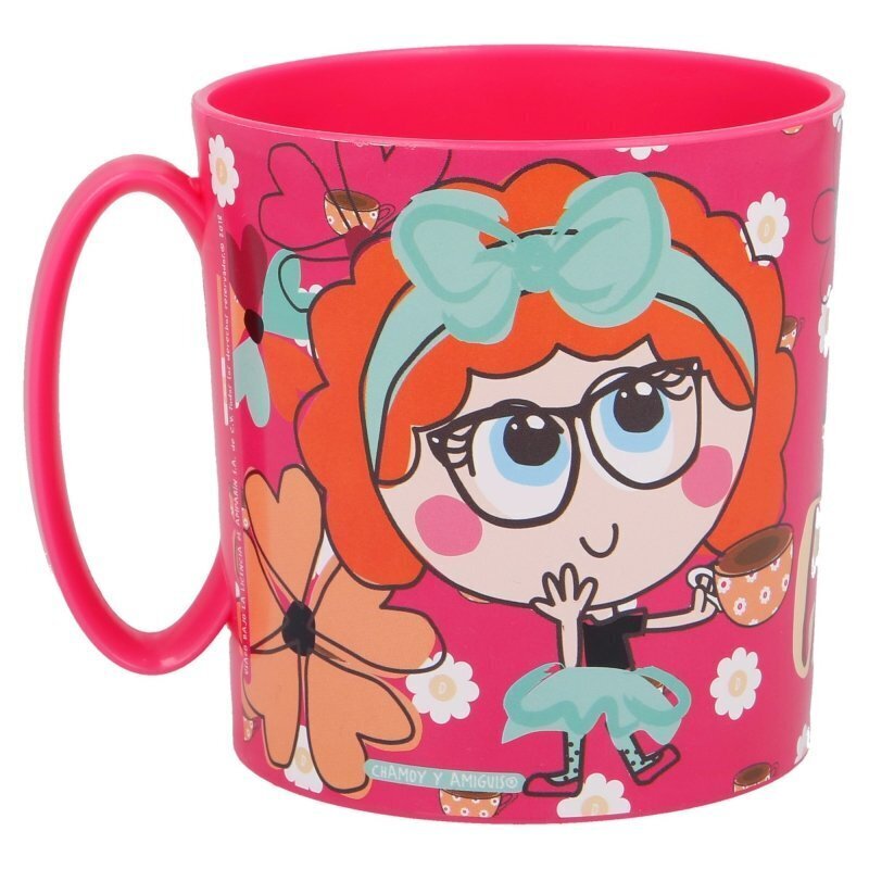 Taza apta para microondas de la licencia oficial distroller Chamoy, capacidad: 350ml, producto de plastico libre de BPA
